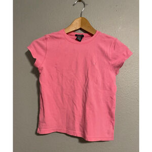 Vintage Gap Juniors Baby Tee Size XXL Pink Butterfly Embroidered Cropped 90s Y2K